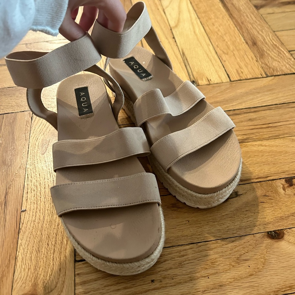 Beige Aqua Sandal - Size 8